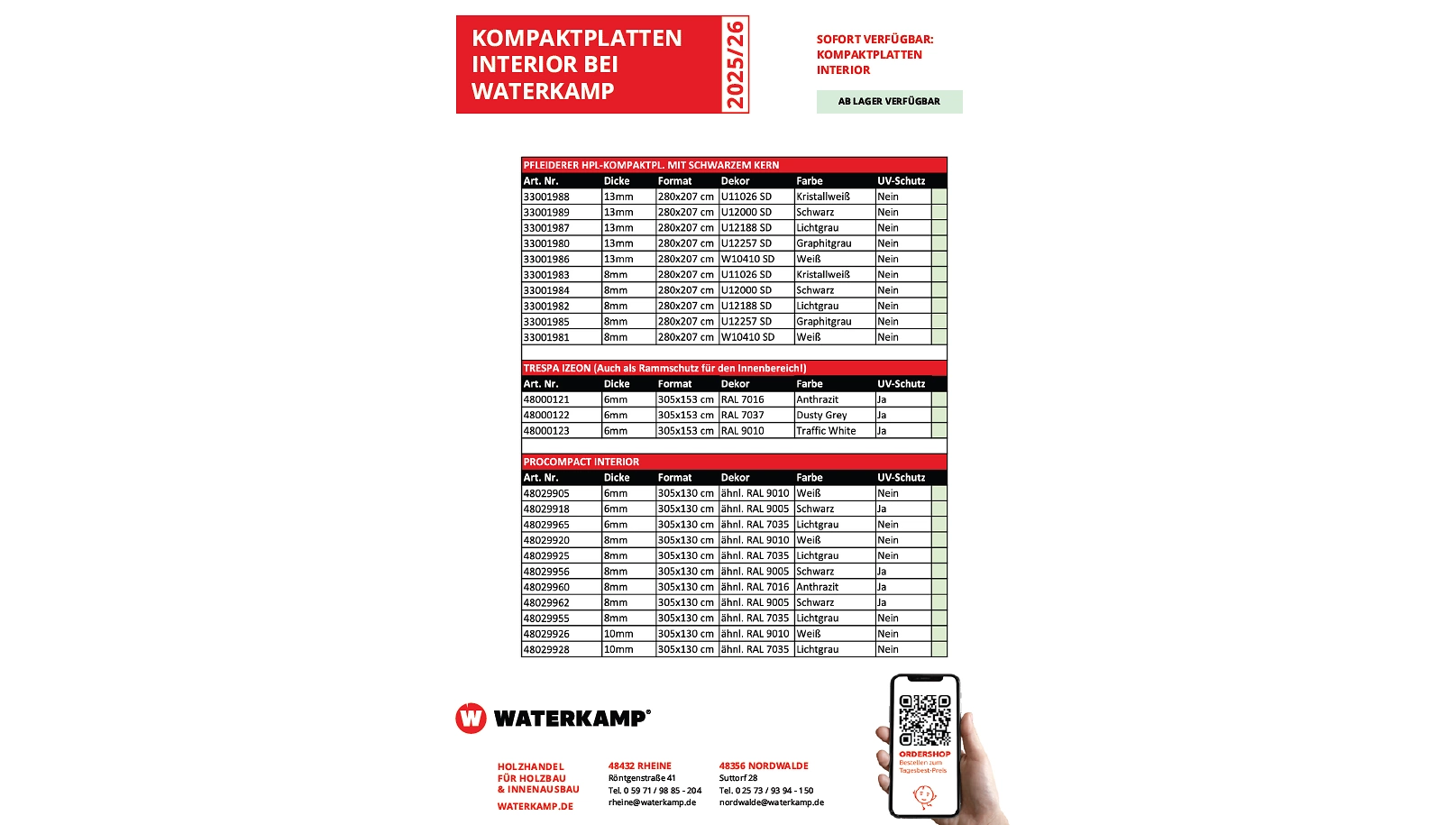 Flyer Kompaktplatten