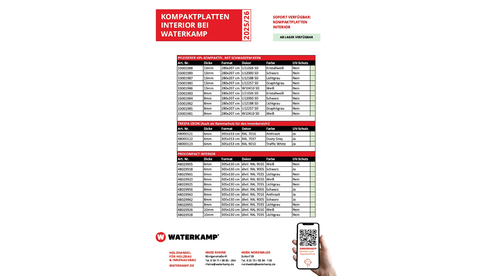 Flyer Kompaktplatten