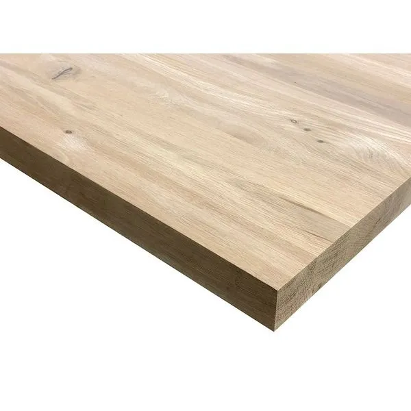 Wildeiche Leimholzplatte A/C