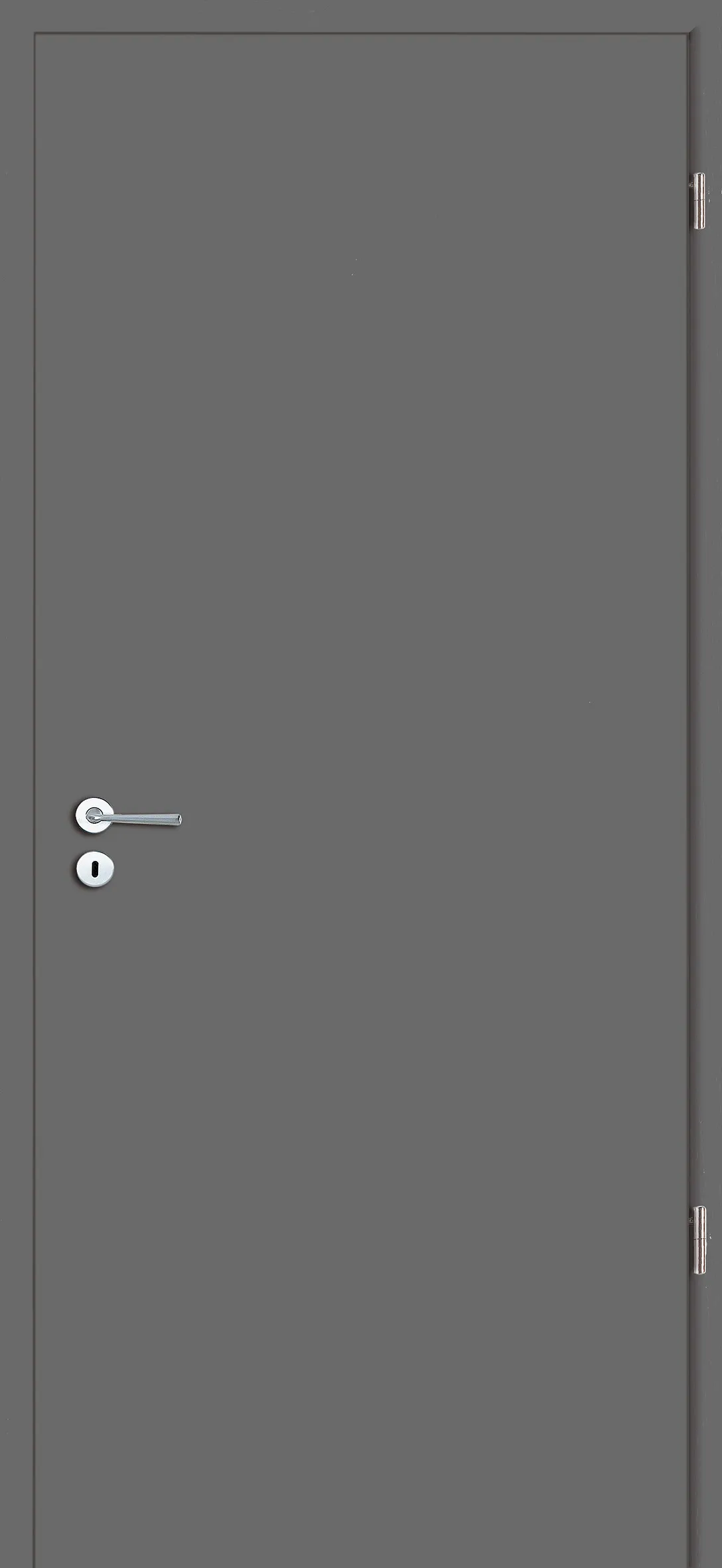 EN 22.0: Glatte T&uuml;r CPL Onyxgrau
